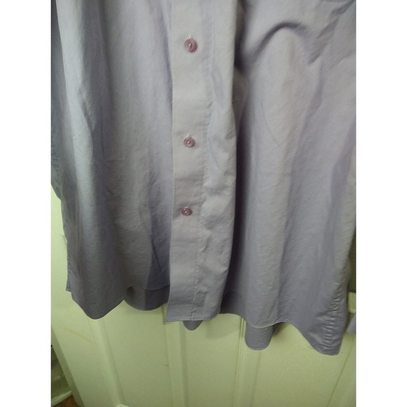 Pierre Cardin Lavender Long Collared Button Up Shirt. Size L - Picture 7 of 10